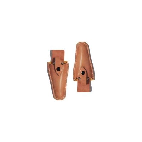 Lot de 2 étuis gaines en cuir avec support ceinture, pour pinces, sécateurs, ciseaux –