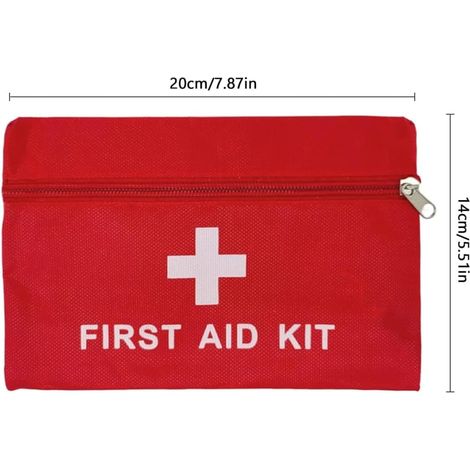 Mini Trousse de Premier Secours Portable 6 Pièces Trousse Vide Imperméable pour Pharmacie, Voyages et Camping (1/4)