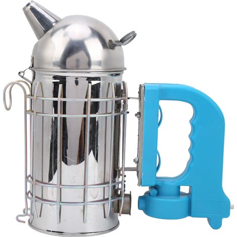 Pince à fumée électrique pour abeilles, dôme acier inoxydable, outil apicole avec couvercle chauffant (1/5)