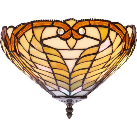 An der Decke befestigte Deckenleuchte mit Schirm der Dalí-Serie mit 30 cm Durchmesser