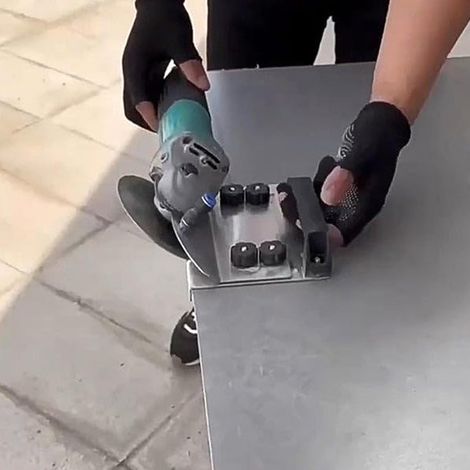 Support de meulage portable pour carrelage – Construction en acier inoxydable – Coupe précise pour carrelage céramique et grès – Système de serrage sécurisé