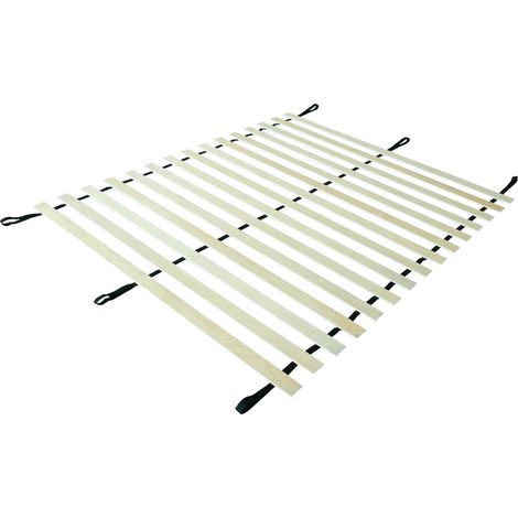 EVERGREENWEB - Rete a Doghe 140x200 cm - 16 Doghe con telaio flessibile Senza Telaio Base a Doghe in Legno di Betulla avvolgibile e pratica per Letto con Rete a Piattaforma