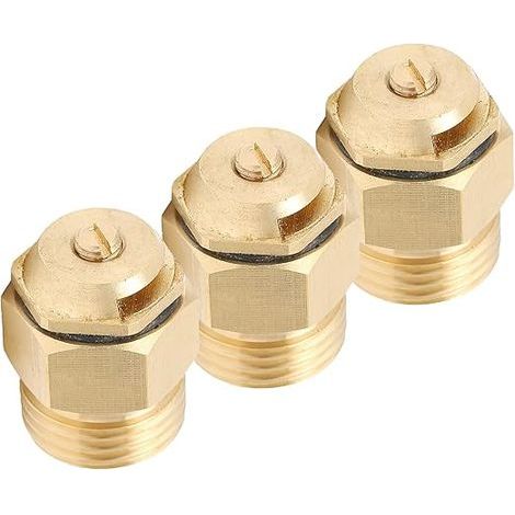 Set aus 3 G1/2 Refraktor-Sprinklerdüsen, verstellbaren Kupfer-Mikrobrunnen-Sprinklerköpfen, Gartenbewässerungszubehör, zum Bewässern von Rasenflächen, Pflanzen, Blumen und Gemüse. (1/5)