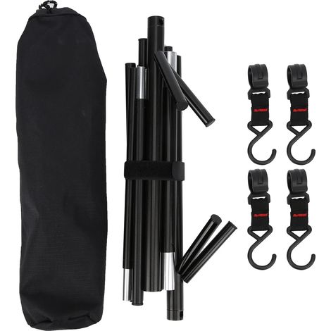 Trépied de rangement léger et long pour voyage, camping, séchage, support de casseroles, accessoires extérieurs (1/5)