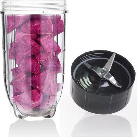 Kit d'accessoires pour extracteur de jus Magic Juicer 250 W: gobelet de 650 ml + porte-lames, quatre pièces de rechange et de réparation