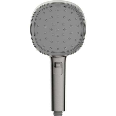 Primaster Handbrause 3 Strahlarten Water Gunmetall mit Wasserspareinsatz grau