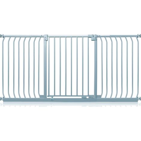 Safetots Elite Pressure Safety Gate, 179cm - 188cm, Matt Grey, Pressure Fit Stair Gate