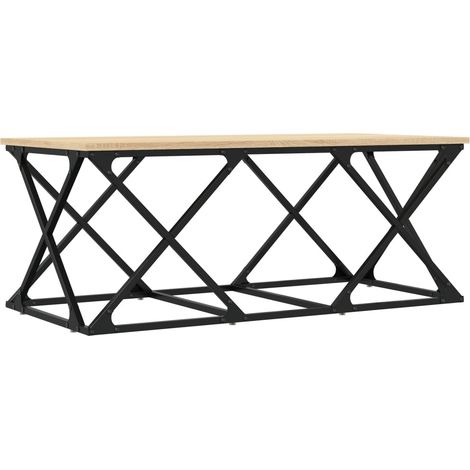 Maison Exclusive - Table basse chêne sonoma 100x49x40 cm bois d'ingénierie (1/5)