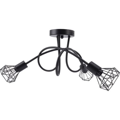 Lustre à éclairage LED, suspension moderne E14, lustre LED moderne pour cuisines et restaurants de style champêtre, 85-265 V (1/5)