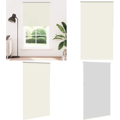 vidaXL Verdunkelungsrollo Cremeweiß 140x230cm Stoffbreite 136,6cm (1/5)