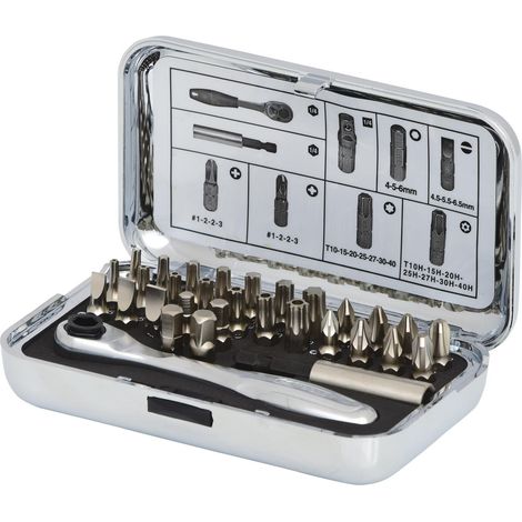1/4" Coffret d'embouts CHROMEplus, 31 pcs. (1/4)