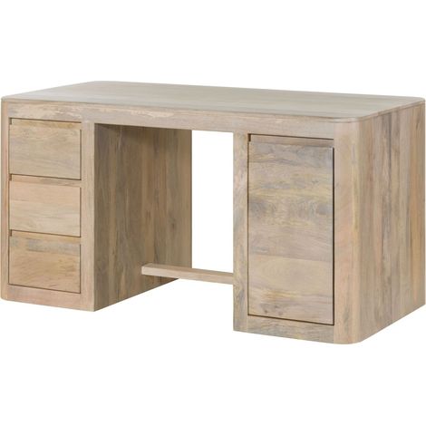Schreibtisch Mango 150x75x78 weiß lackiert TORONTO 348