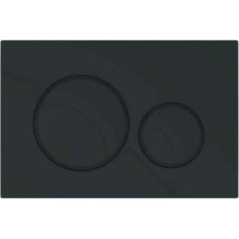 Convient pour panneau de commande de toilettes GEBERIT DUOFIX Sigma 20 - Noir Mat (115.882.16.1)