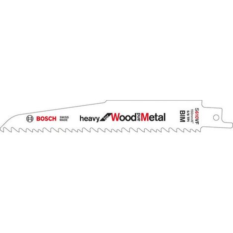 Bosch S 610 VF Heavy lama per seghetto alternativo bimetallica 150 mm