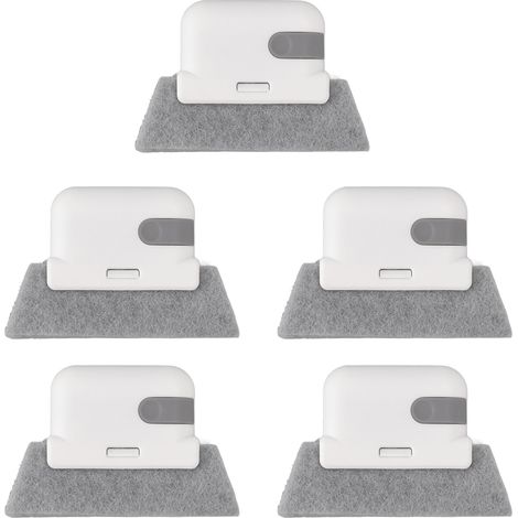 5 Brosses de Nettoyage Détachables pour Fenêtres et Portes Coulissantes, avec Grattoir pour Joints et Rainures (1/5)