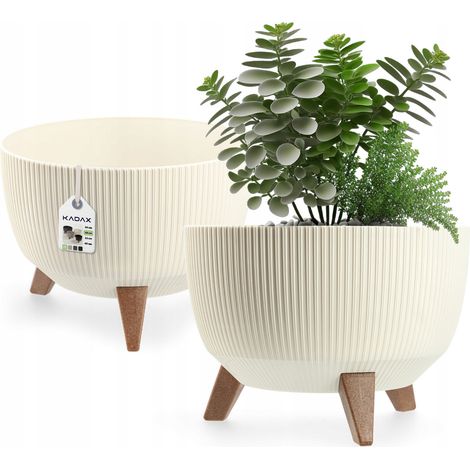 KADAX Pot de Fleurs Pot de Fleurs 29 cm Insert Couvercle Bol (1/5)