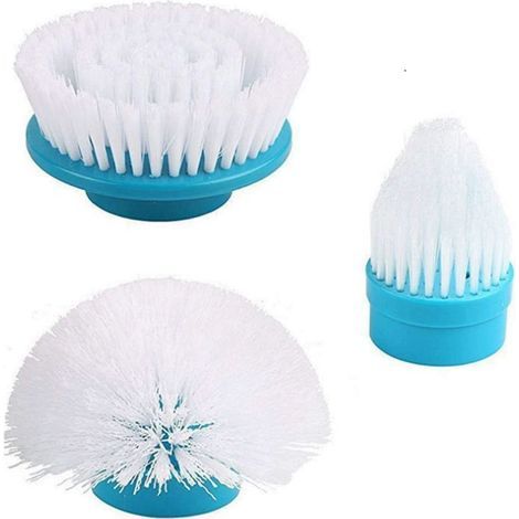 Têtes de brosse de rechange pour épurateur Spin Scrubber avec ensemble multifonction de 3 et adaptateur (1/5)