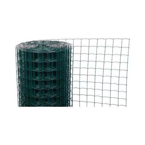 Geflecht EUROPLAST 3, 1500/50x50/2,20 mm, grün, RAL 6005, Zn+PVC, Umzäunung, Packung 25 m