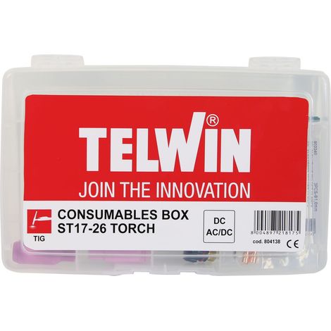 Consumabili Per Saldatura TIG Box Kit Telwin ST17 26 bacchette