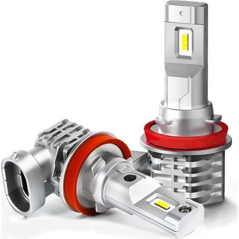 Ampoule H11/H8/H9 LED, 6500K Blanc pour Voiture 12V-24V d'ampoule Phare Kit de Remplacement. (2 Pcs) (1/4)
