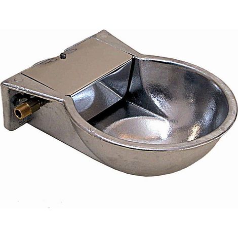Abbeveratoio in alluminio a livello costante con raccordo in ottone e galleggiante in plastica per cavalli