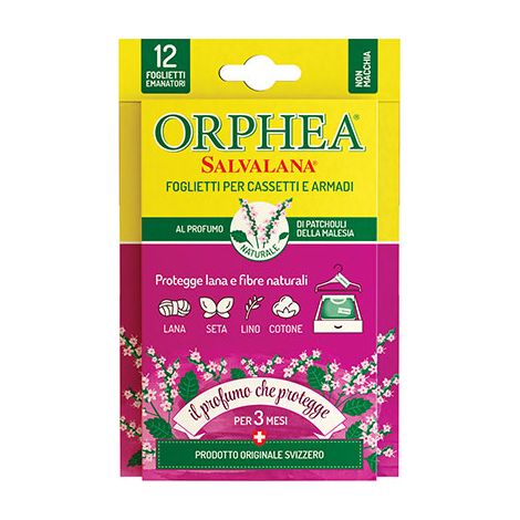 ANTITARME SALVALANA FOGLIETTI ORPHEA - PATCHOULI CF=PZ 12- 6 confezioni