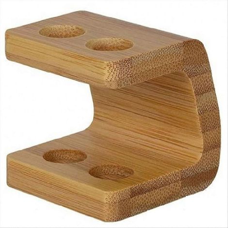 Porte-brosses à dents en bois, porte-brosses à dents électriques, support de rangement pour têtes de brosses à dents électriques, étagère de rangement de salle de bain en bois A (1/5)