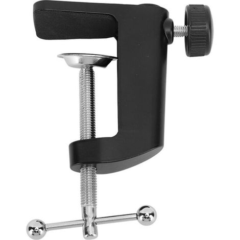 Pince En Aluminium Du Bureau c Accessoire De De Support De Base Antirouille Pince De De Table 2,4 Pouces Pour Lampe De Bureau Pied De Micro Support De (1/4)