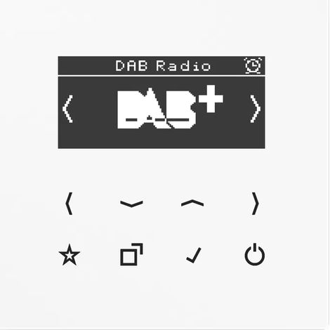 Jung Smart Radio DAB+, Serie LS, alpinweiß DAB LS WW (1/2)