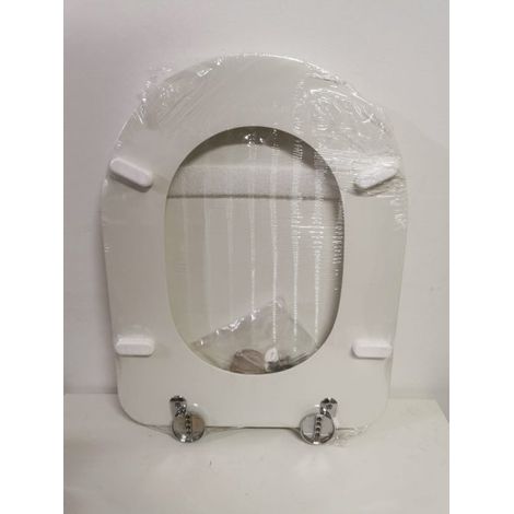 Copriwater sedile wc in resina e poliestere bianco Endurance