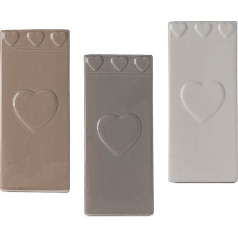 Set 3 Pezzi Umidificatore Aria Per Calorifiero Evaporatore D'acqua Termosifoni Stanza Riscaldamento Radiatore Con Ganci Design Moderno Gatto Cuori Cucina Camera Cameretta  Love Drop (1/5)