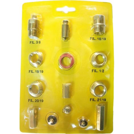 Kit Robinetterie - Raccords Laiton 3/8 Pouces à 22 mm - Pour Installations Sanitaires - 1 Pièce
