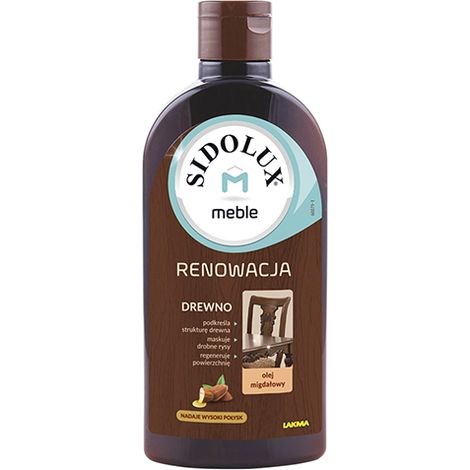 LAKMA Sidolux Emulsión para el cuidado de muebles Almendra 250 ml
