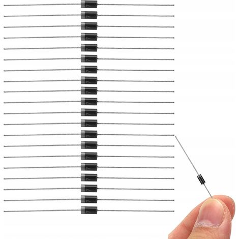 Diodo raddrizzatore 1N4007 1000V 1A DO41 20 pz.