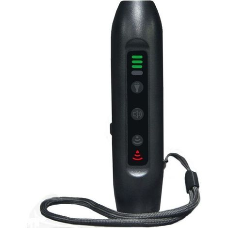 Repulsif a ultrasons pour chien a 3 modes, dispositif d'entrainement de chien rechargeable portable avec lampe de poche intelligente a haute luminosite, dispositif de dressage de chien avec ind