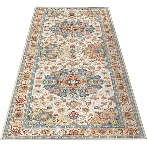1 Tapis, fibres de polyester, antidérapant, lavable, motif bohème, couloir cuisine buanderie (1/5)