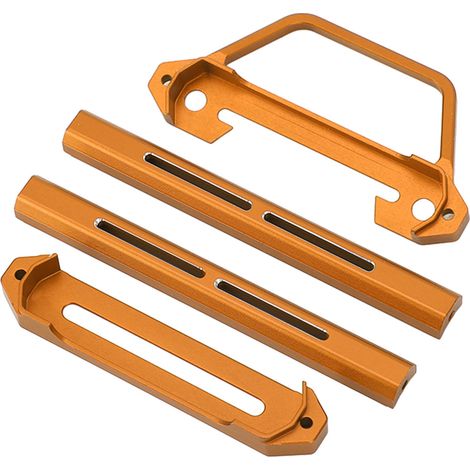 Support pour émetteur radio RC Flysky NB4, en alliage d'aluminium noble, installation facile. Accessoires RC pour voiture RC, couleur or. (1/5)