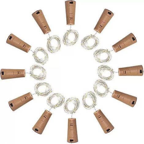Guirlande lumineuse LED étanche pour bouteilles, idéale pour la décoration intérieure et extérieure (1/5)