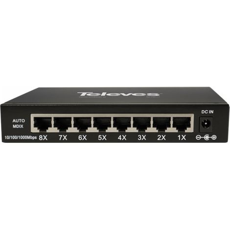 Switch Ethernet L2 No Gestionable 8 Puertos Gigabit (1/4)