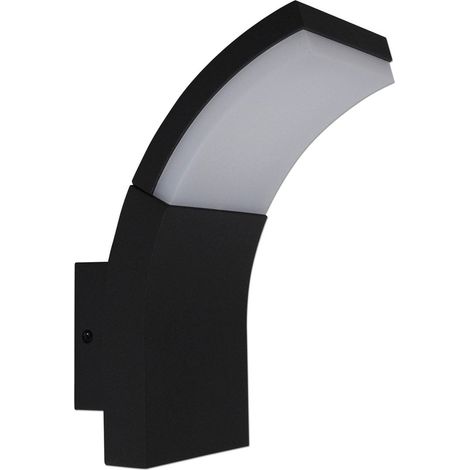 Applique Murale Extérieure LED Design Moderne en Métal et Plastique Anthracite pour Entrée et Terrasse - PANGIVO (1/5)