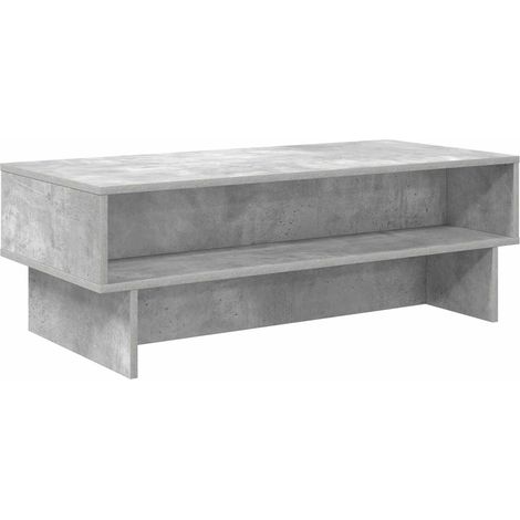 Maison Exclusive - Tavolino da salotto Grigio cemento 100 x 46 x 35 cm