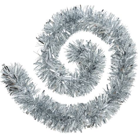 Boa guirnalda de Navidad 150x8x2m plata - Atmosphera créateur d'intérieur
