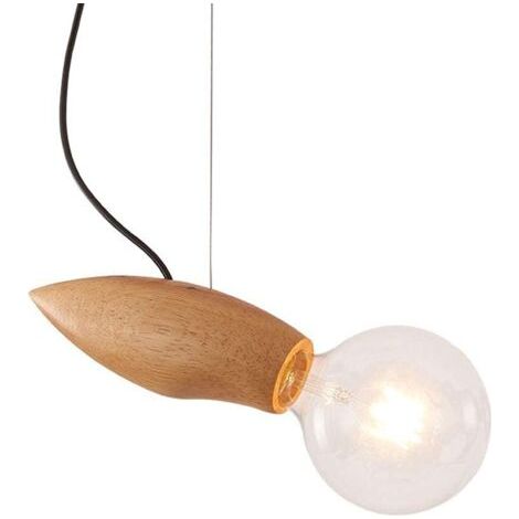 Lustre en bois simple chez l'habitant lampe décorative lampe de chambre