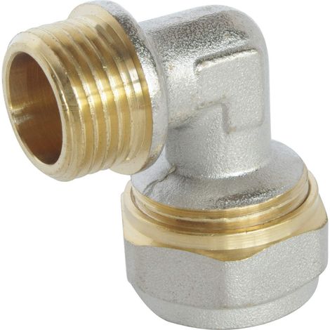 SOMATHERM FOR YOU - 3774-20-20S - Compressione a gomito per tubo Ø20 multistrato - Maschio 20/27 (3/4 '') (1/3)
