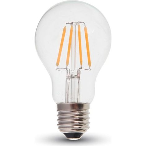 VT-1885 Filament Ampoule LED 4W Transparent E27 A60 400LM 2700K - 4259 (1/5)