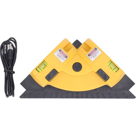 Niveau de sol à ligne bleue pour carrelage angle droit outil de nivellement haute précision auto-nivelant laser carreleur niveau à angle droit