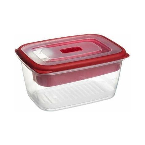 Fiambrera con compartimentos 1,7l roja (1/2)