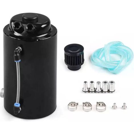 Universal 2L Engine Oil Can, Cylindrical Dual-Purpose Engine Oil Breather Can, Filter, Air Filter, Oil Can (1/4)