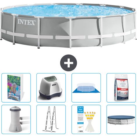 Prism Frame Pool Rund - 457x107 cm - 9-teilig S649