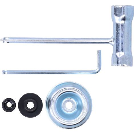 Set aus 3 Klingenadaptern, Anschlagscheibe und Schraubenschlüssel für STIHL FS120 200 250 Freischneider (1/4)
